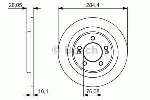 Гальмівний диск BOSCH 0986479A47 на KIA CEE'D (JD)