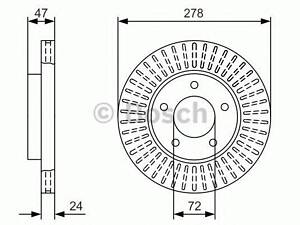 Гальмівний диск BOSCH 0986479A52 на FORD ESCAPE