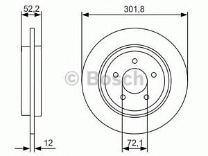 Гальмівний диск BOSCH 0986479A53 на FORD ESCAPE