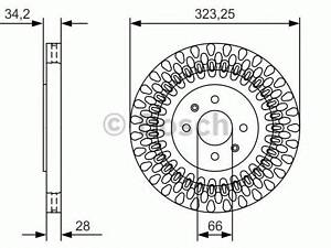 Гальмівний диск BOSCH 0986479A90 на CITROËN DS3