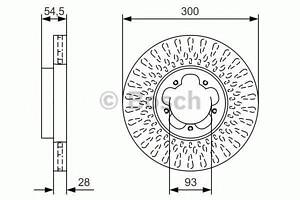 Гальмівний диск BOSCH 0986479B11 на FORD TRANSIT автобус