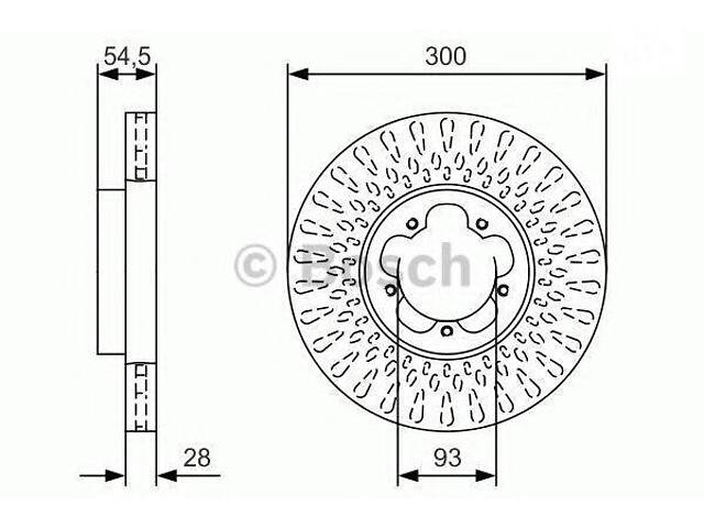 Гальмівний диск BOSCH 0986479B11 на FORD TRANSIT автобус