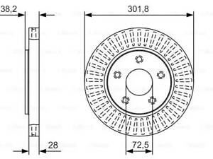 Тормозной диск BOSCH 0986479B17