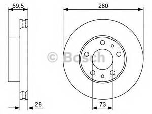 Гальмівний диск BOSCH 0986479B99 на FIAT DUCATO автобус (250, 290)