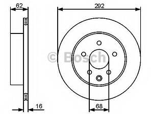 Гальмівний диск BOSCH 0986479C12 на NISSAN DUALIS (J10, JJ10)