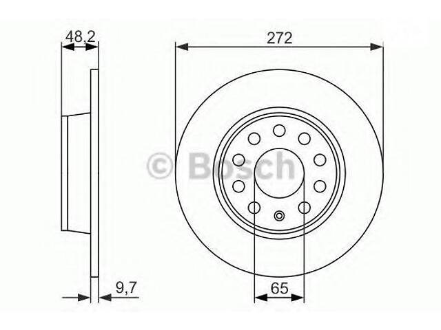 Гальмівний диск BOSCH 0986479C20 на SEAT LEON ST (5F8)