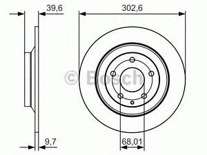 Гальмівний диск BOSCH 0986479C28 на MAZDA CX-5 (KE, GH)