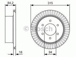 Тормозной диск BOSCH 0986479C32 на MITSUBISHI NATIVA II (KH_, KG_)