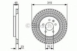 Тормозной диск BOSCH 0986479C46 на OPEL ZAFIRA C (P12)