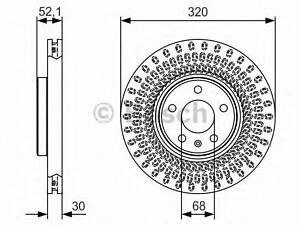 Тормозной диск BOSCH 0986479C49 на AUDI Q5 (8R)