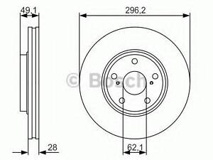 Тормозной диск BOSCH 0986479R28