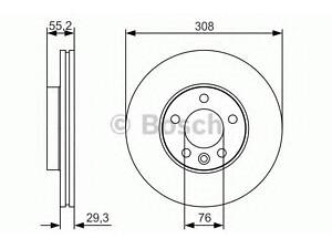 Гальмівний диск BOSCH 0986479R84 на VW MULTIVAN Mk V (7HM, 7HN, 7HF, 7EF, 7EM, 7EN)