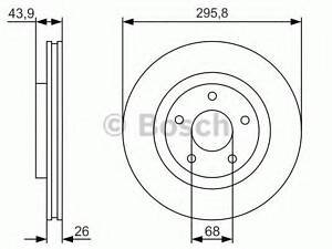 Гальмівний диск BOSCH 0986479R89 на NISSAN DUALIS (J10, JJ10)