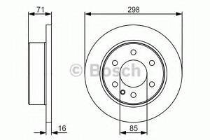 Гальмівний диск BOSCH 0986479S05 на MERCEDES-BENZ SPRINTER 3,5-t автобус (906)