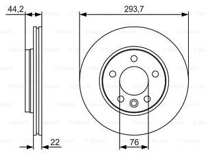 Тормозной диск BOSCH 0986479S06, 03-19