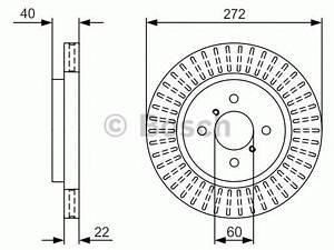 Гальмівний диск BOSCH 0986479V08 на SUZUKI SWIFT IV (FZ, NZ)