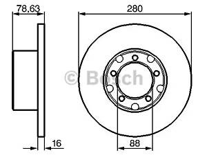 Гальмівний диск BOSCH 986478201