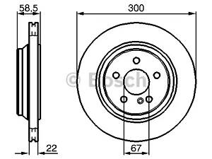 Тормозной диск BOSCH 986478473