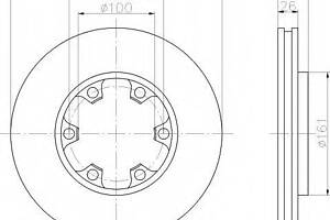 Гальмівний диск BOSCH 986478532 на NISSAN MISTRAL II (R20)