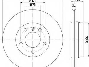 Гальмівний диск BOSCH 986478570 на BMW 3 седан (E46)