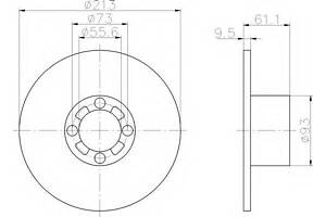 Гальмівний диск BOSCH 986478811 на AUSTIN MINI