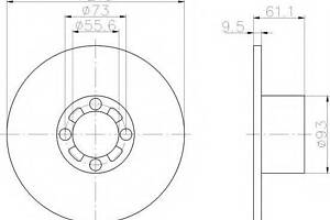 Гальмівний диск BOSCH 986478811 на AUSTIN MINI