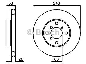 Тормозной диск BOSCH 986478841