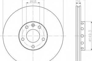 Гальмівний диск BOSCH 986479057 на AUDI A4 Avant (8D5, B5)