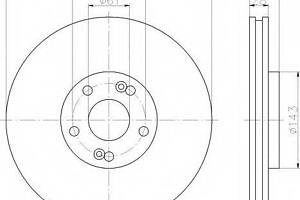 Гальмівний диск BOSCH 986479109 на RENAULT ESPACE Mk III (JE0_)