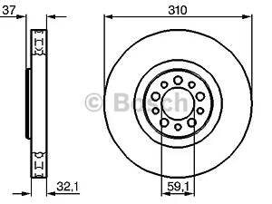 Тормозной диск BOSCH 986479168