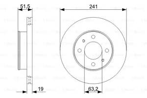 Тормозной диск BOSCH 986479377