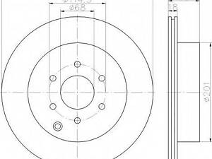 Гальмівний диск BOSCH 986479533 на NISSAN FRONTIER / NP300 (D40)