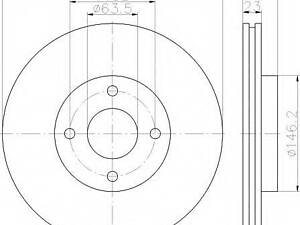 Гальмівний диск BOSCH 986479659 на FORD B-MAX (JK)