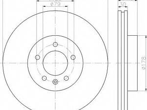 Тормозной диск BOSCH 986479705 LAND ROVER LR3 III (TAA)