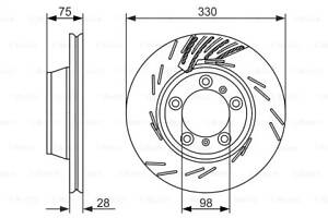 Тормозной диск BOSCH 986479732