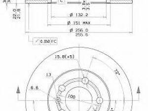 Гальмівний диск BREMBO 09701111 на SEAT IBIZA V (6J5, 6P5)