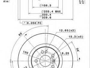 Гальмівний диск BREMBO 09R10411 на MERCEDES-BENZ R-CLASS (W251, V251)