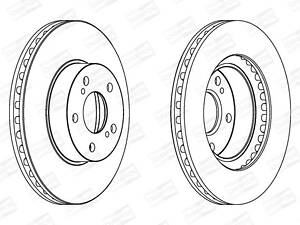 Гальмівний диск CHAMPION 561666CH
