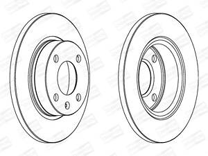 Гальмівний диск CHAMPION 562073CH