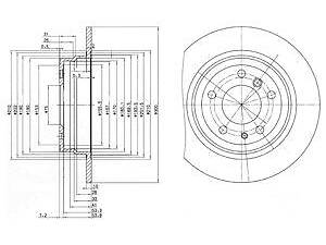 Тормозной диск DELPHI BG2431