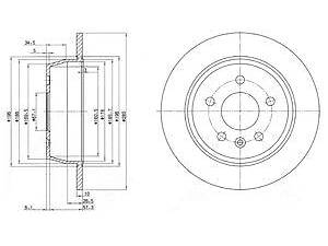 Тормозной диск DELPHI BG3241