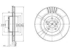 Тормозной диск DELPHI BG3413