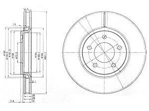 Тормозной диск DELPHI BG3716