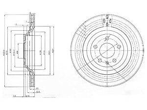 Тормозной диск DELPHI BG3991