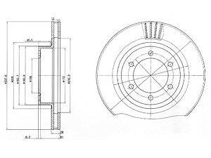 Тормозной диск DELPHI BG4052