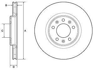 Тормозный диск bg4806c
