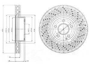 Тормозной диск DELPHI BG9076C