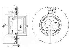 Тормозной диск Delphi BG9783C