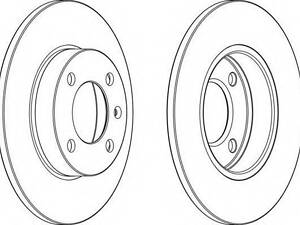 Гальмівний диск FERODO DDF042 на AUDI FOX (80, 82, B1)