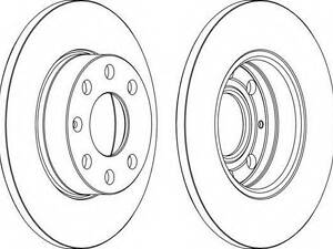 Гальмівний диск FERODO DDF104 на OPEL CORSA A TR (91_, 92_, 96_, 97_)